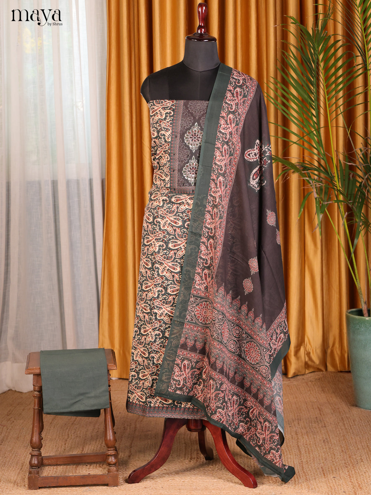 Grey & Black - Cotton salwar