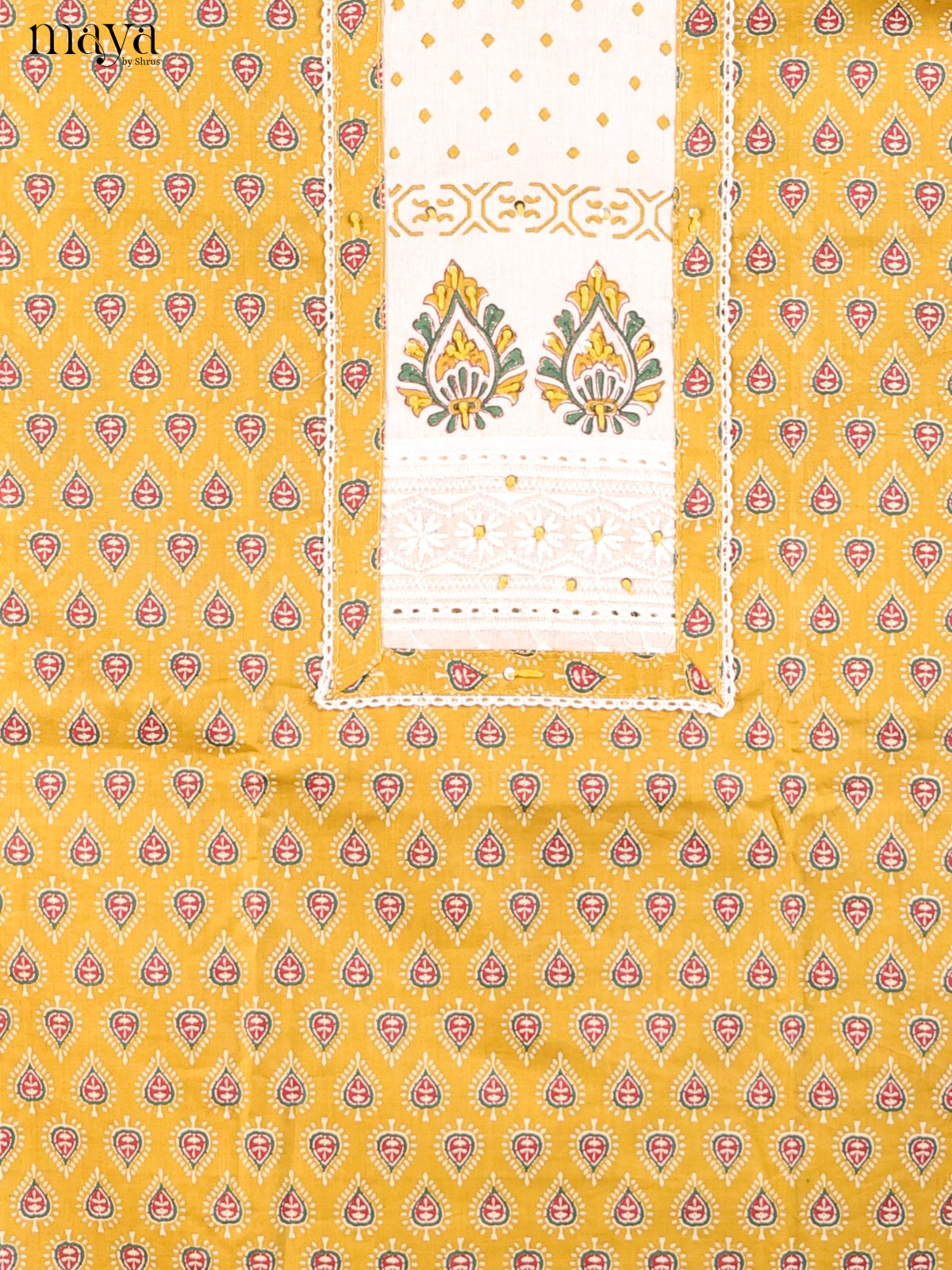 Yellow & White  - Cotton salwar