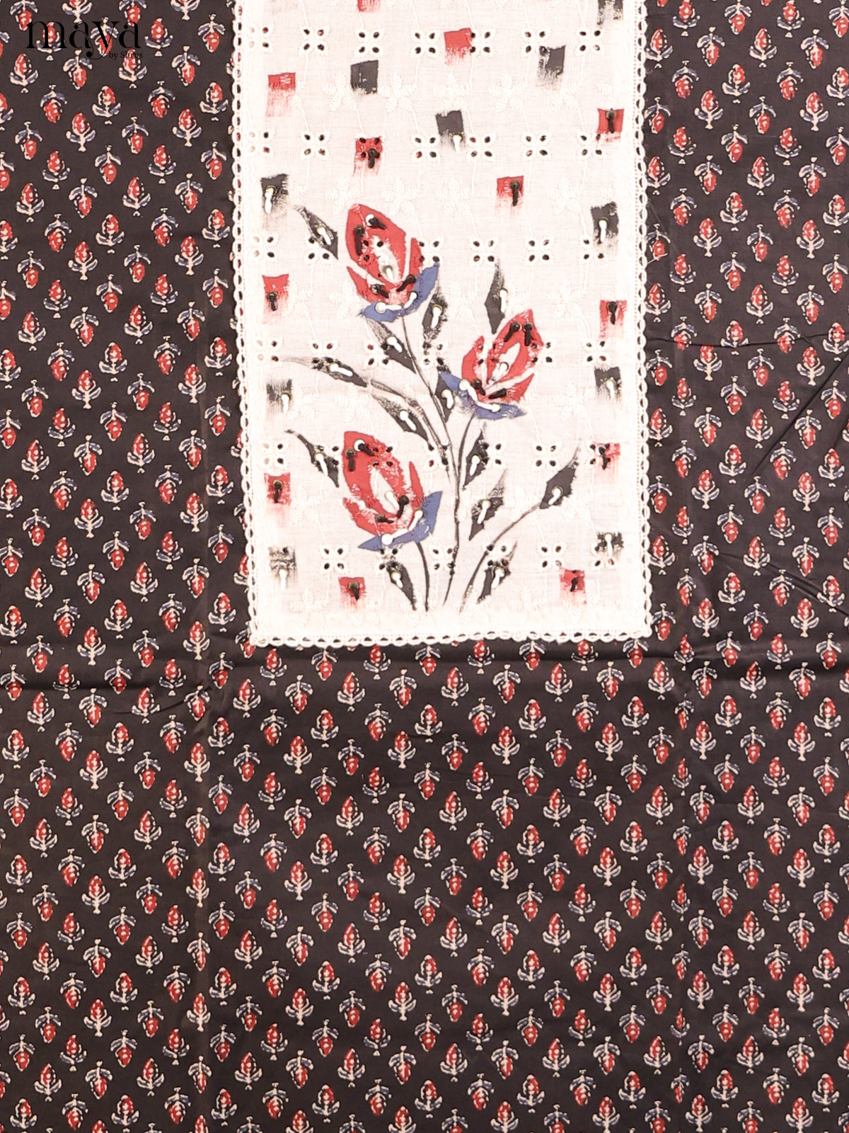 Black & Cream - Cotton salwar