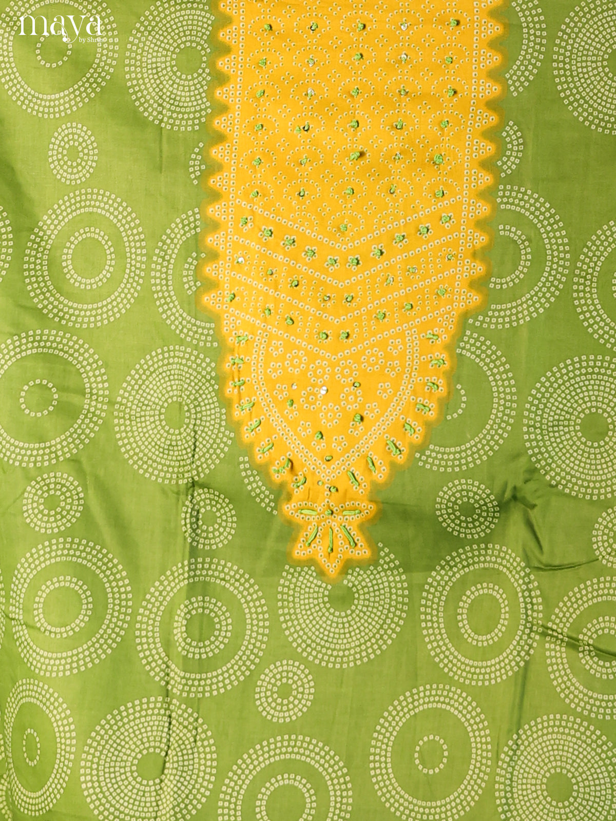 Green & Yellow - Bandhini salwar