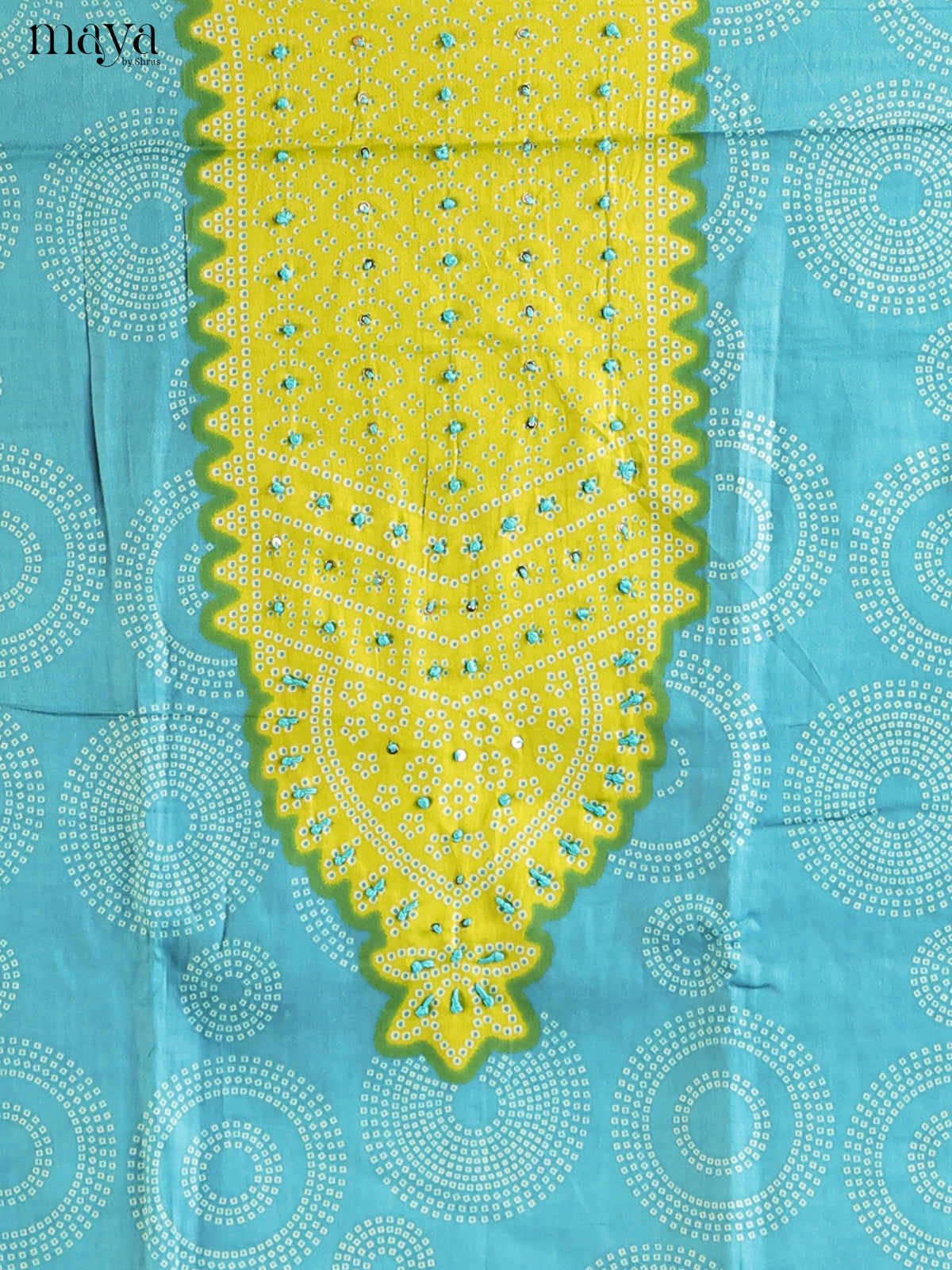 Blue & Green - Cotton salwar