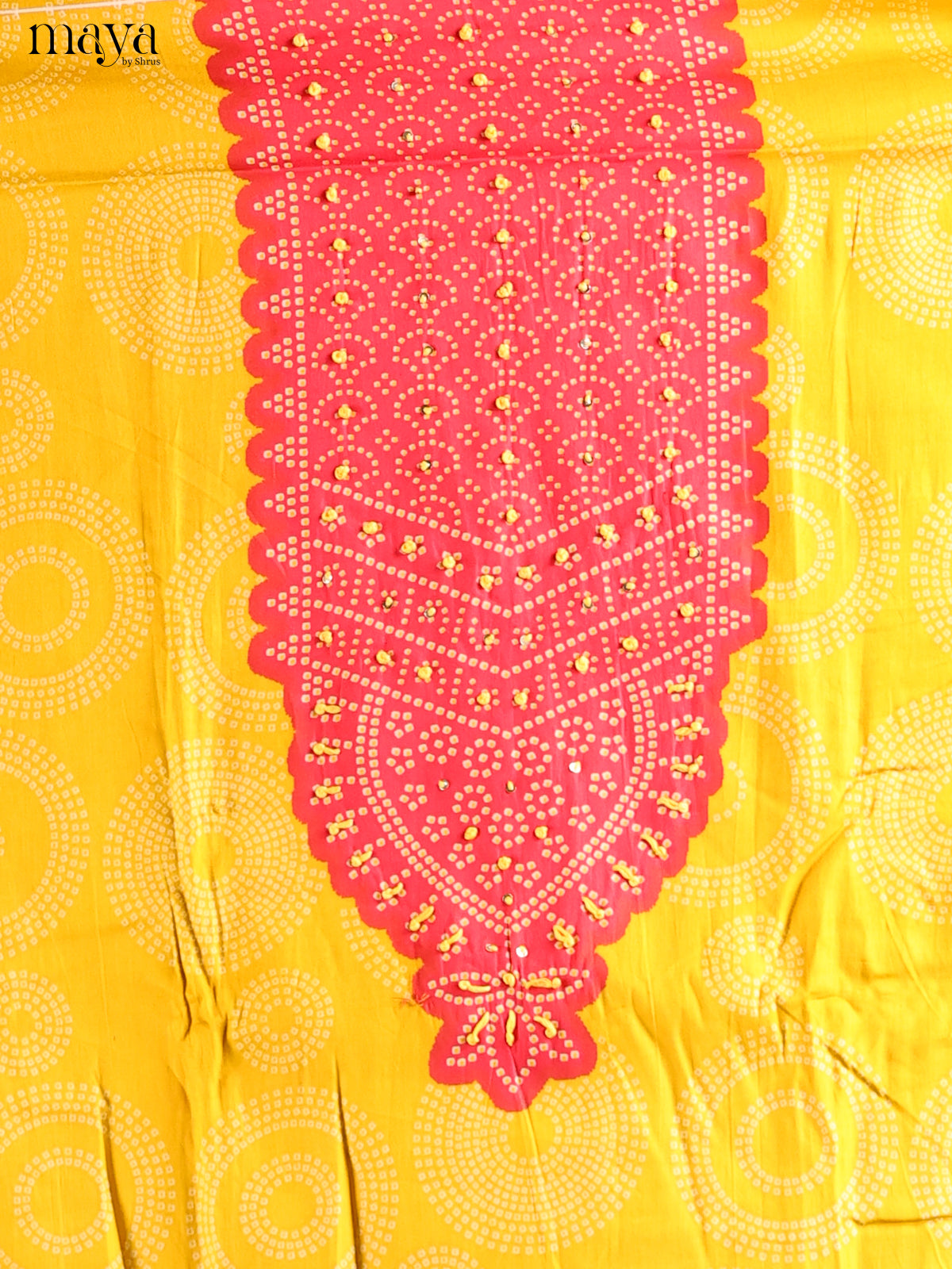 Yellow & Red - Cotton salwar