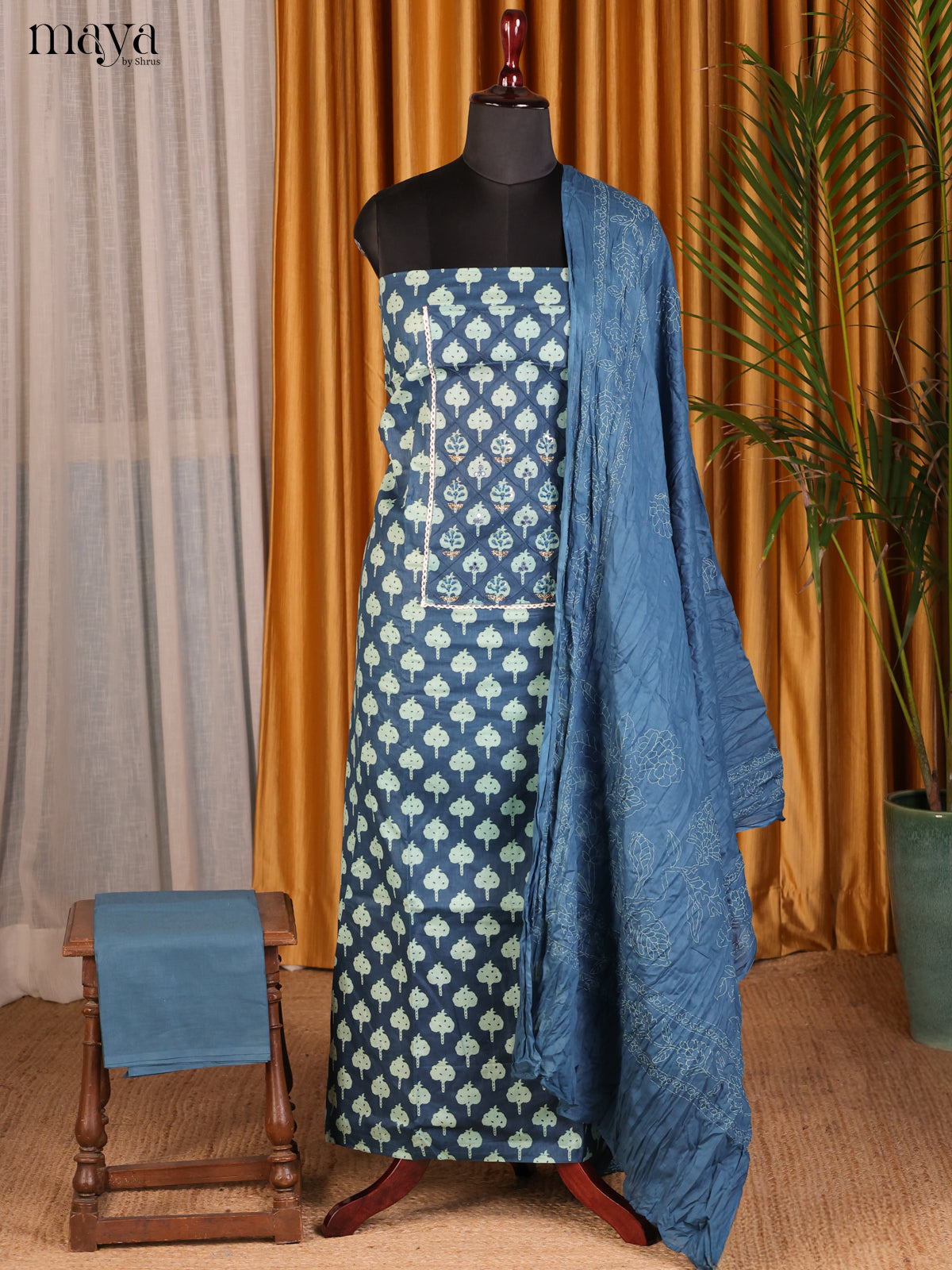 Blue - Cotton salwar