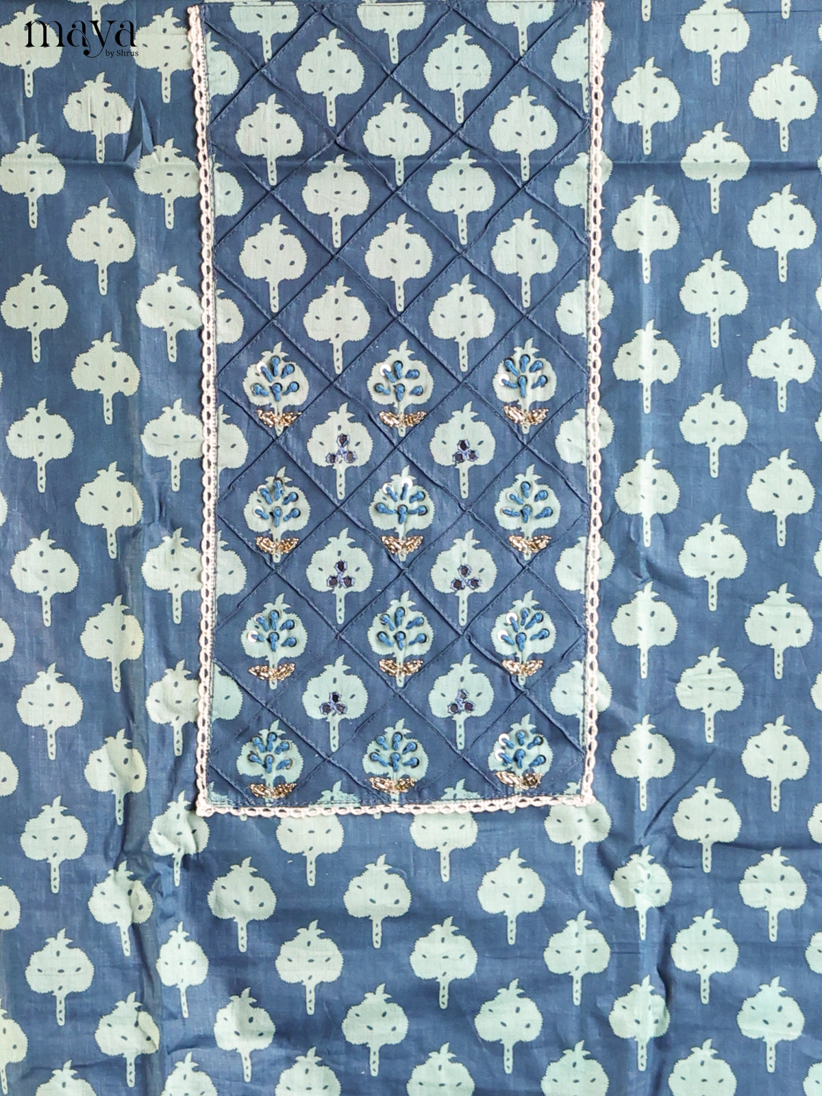 Blue - Cotton salwar