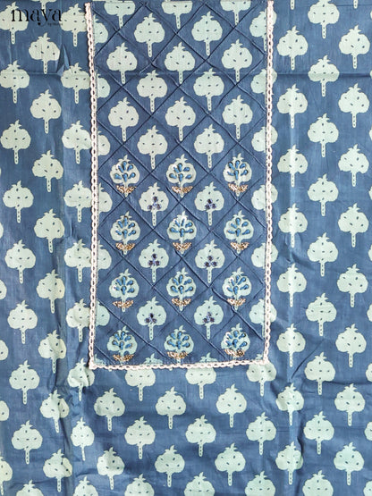 Blue - Cotton salwar
