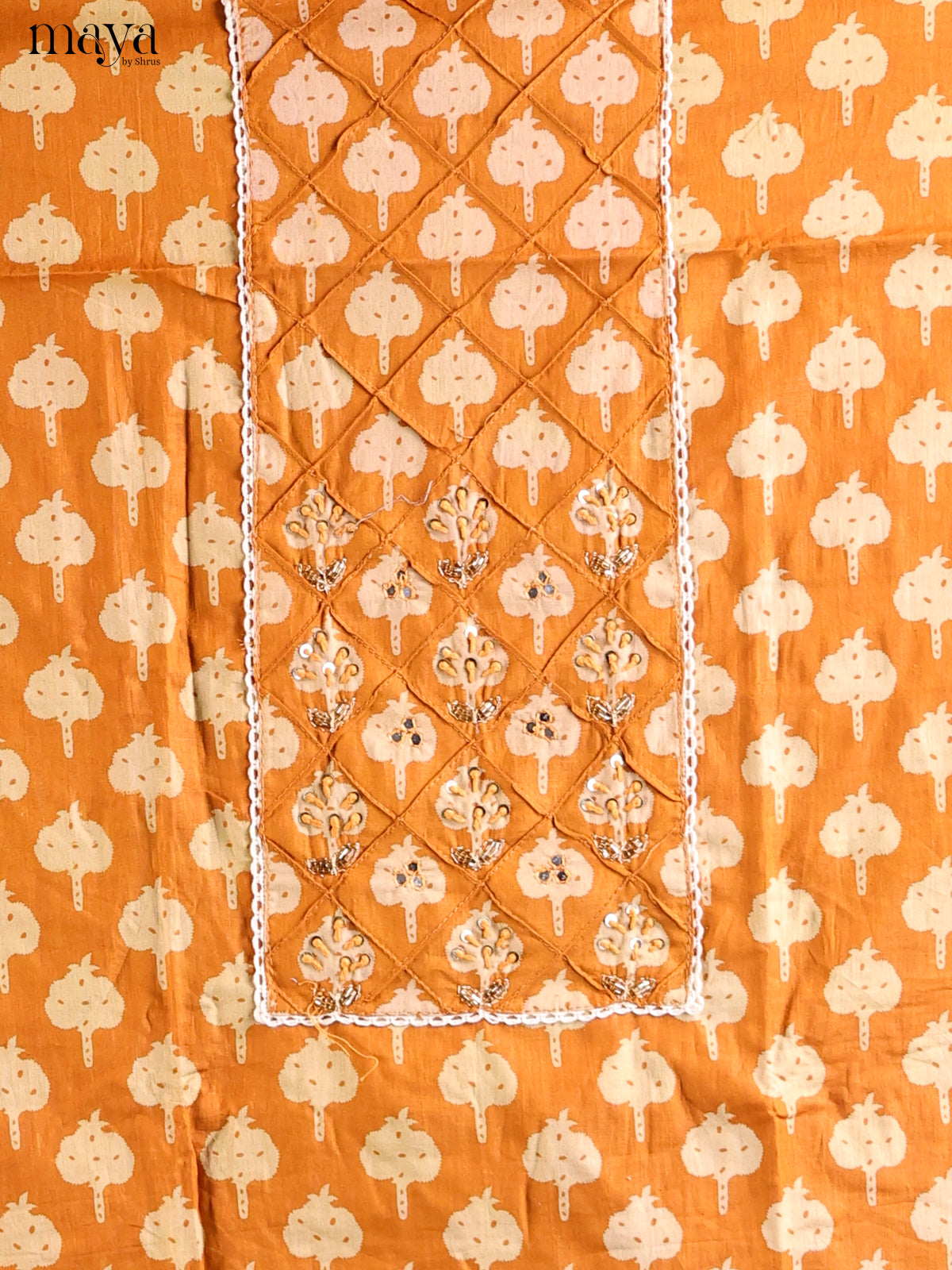 Dark Mustard - Cotton salwar