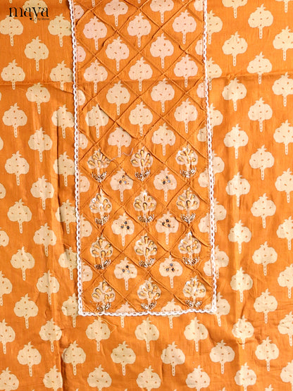 Dark Mustard - Cotton salwar