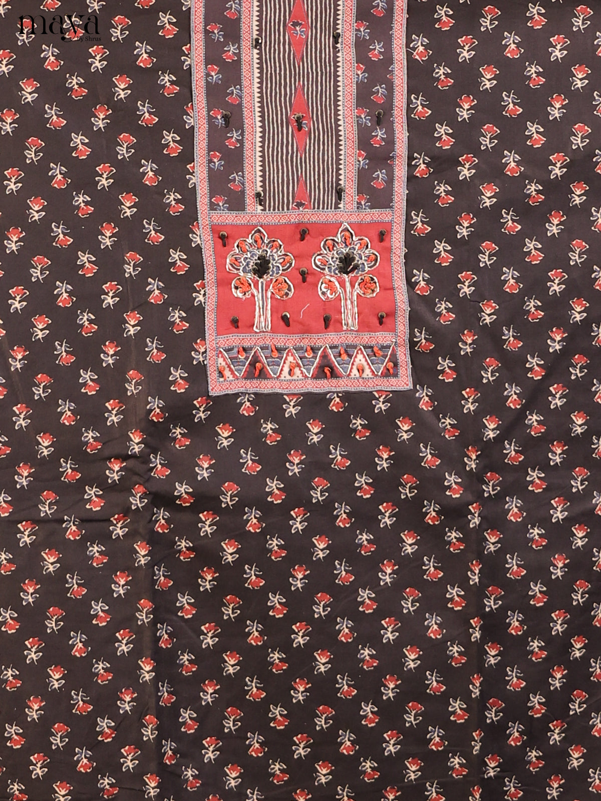 Black & Red - Cotton salwar