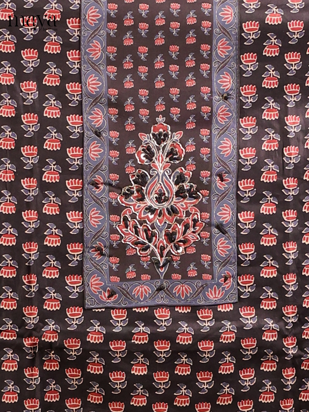 Black & Red - MDD21009 - Cotton salwar