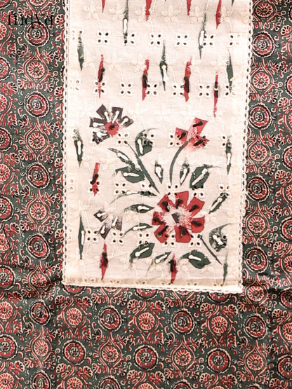 Green & Cream - MDD21013 - Cotton salwar