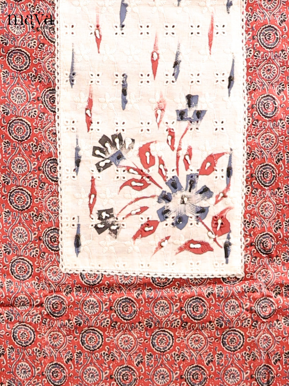 Brown with Cream - MDD21014 - Cotton salwar