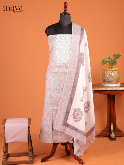 Pink & Grey - MDD21023 - Cotton salwar
