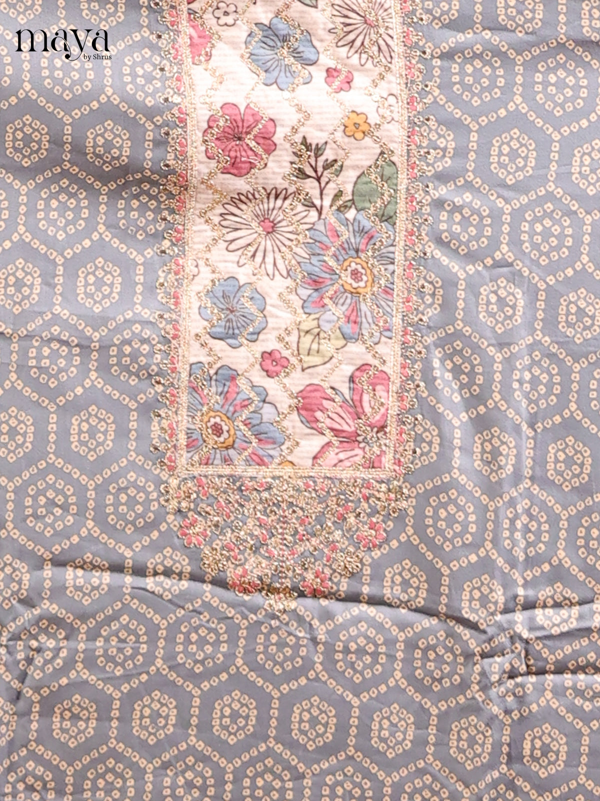 Grey & Cream - MDD21027 - Cotton salwar