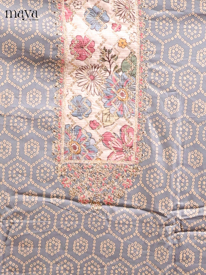 Grey & Cream - MDD21027 - Cotton salwar
