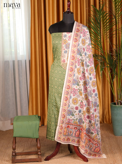 Green & Cream - Cotton salwar