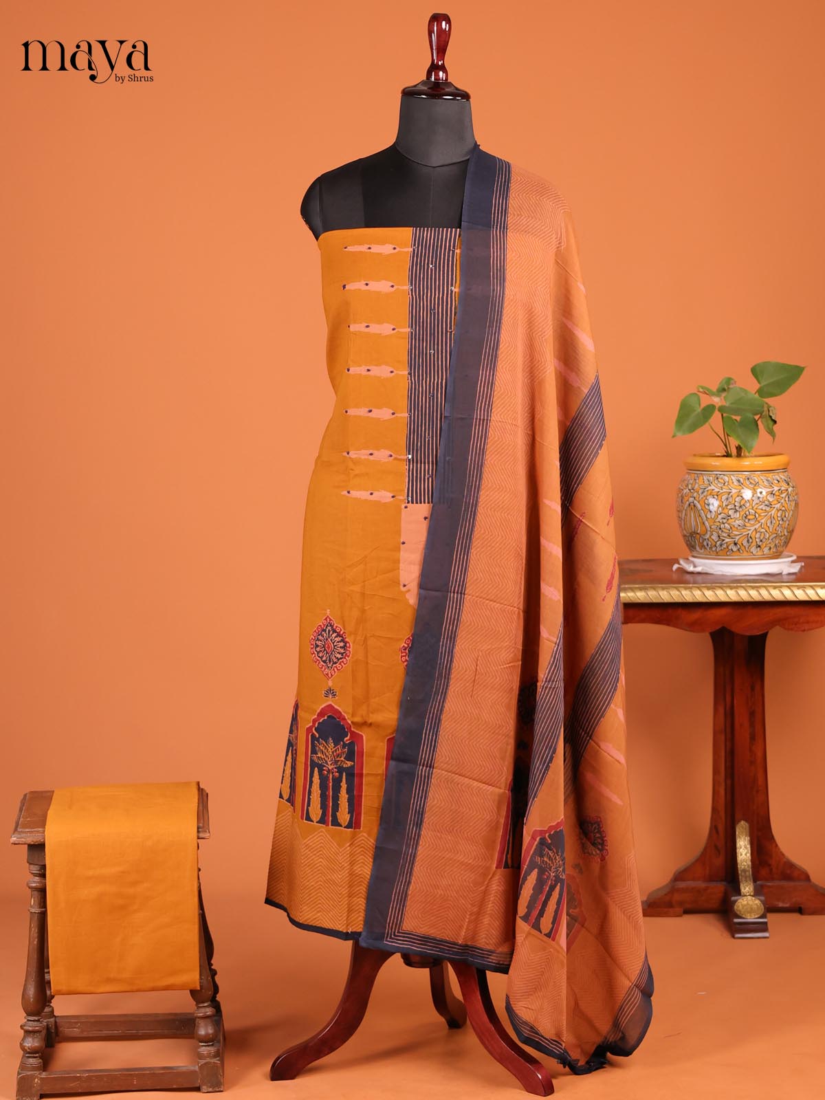 Mustard - MDD21033 - Cotton salwar
