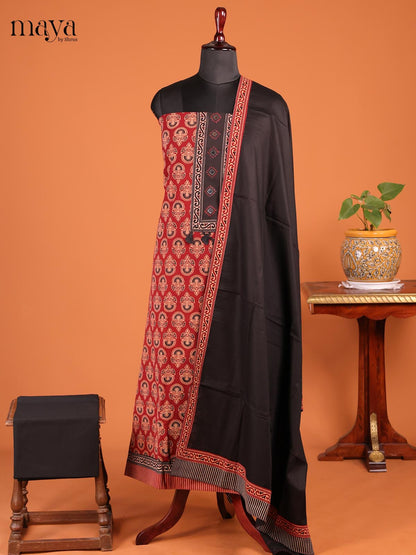 Red & Black MDD21034 - Ajrakh Salwar