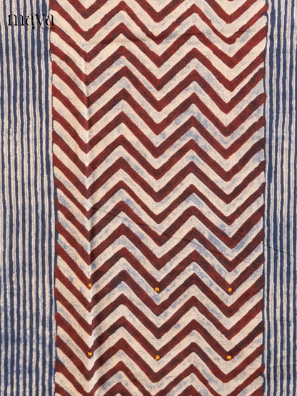 Blue & Maroon - Cotton salwar