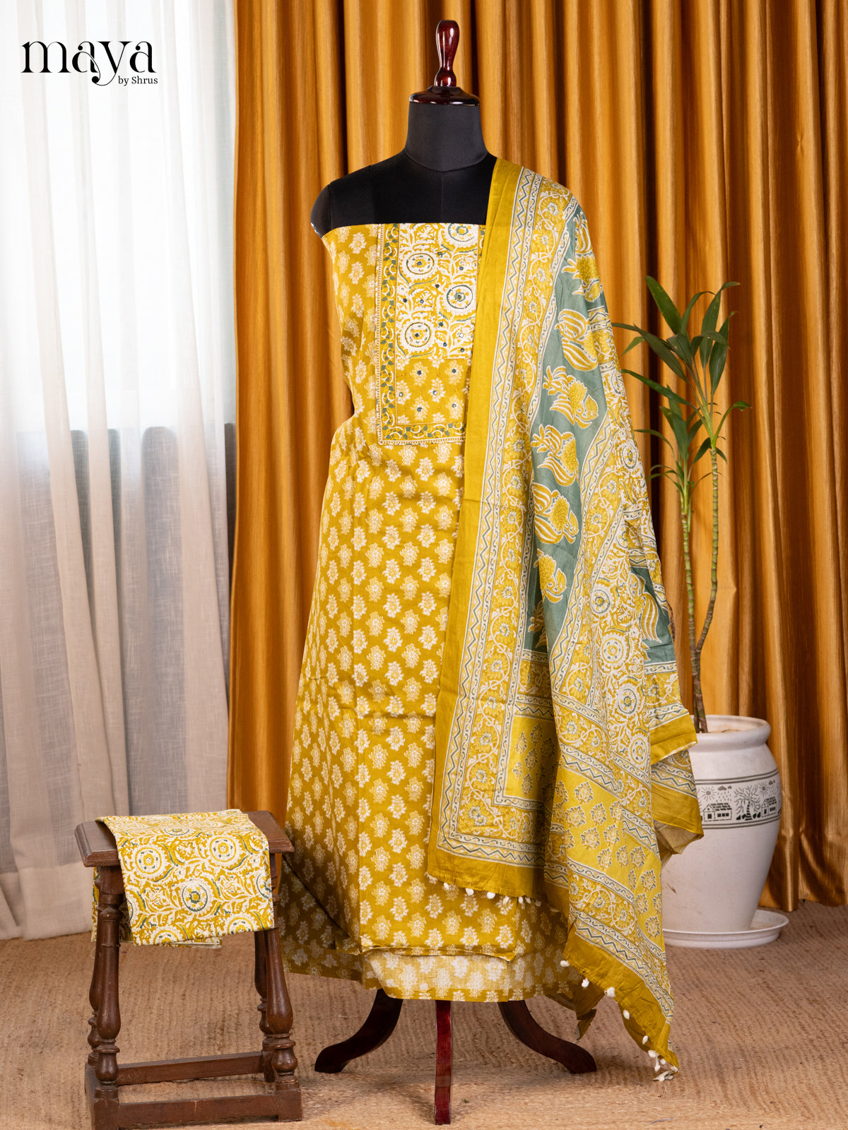 Mustard - Cotton salwar