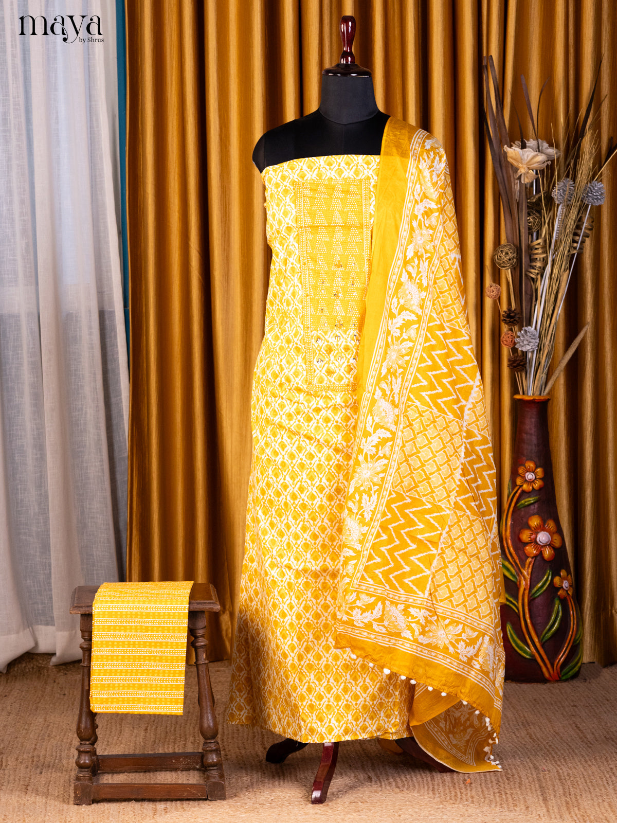 Yellow - Cotton salwar
