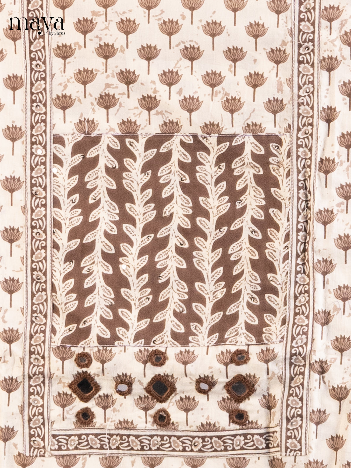Cream - Cotton salwar