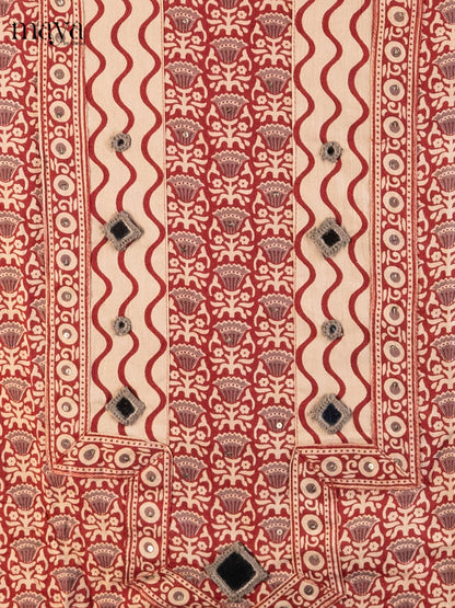 Maroon & Cream - Cotton salwar