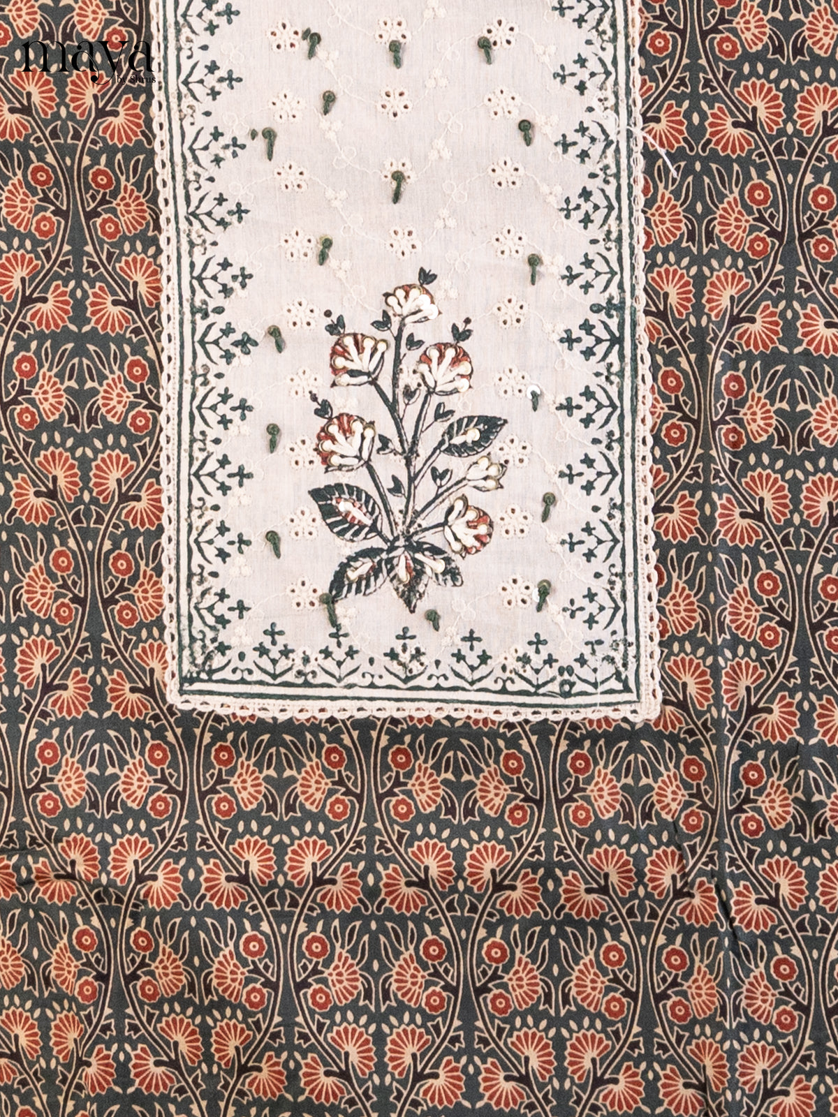 Green & Cream - Cotton salwar