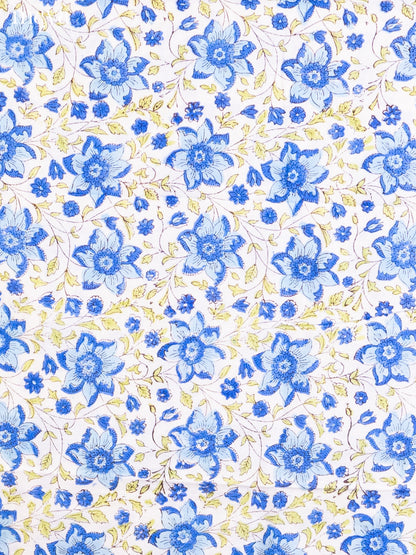 White & Blue - Cotton salwar