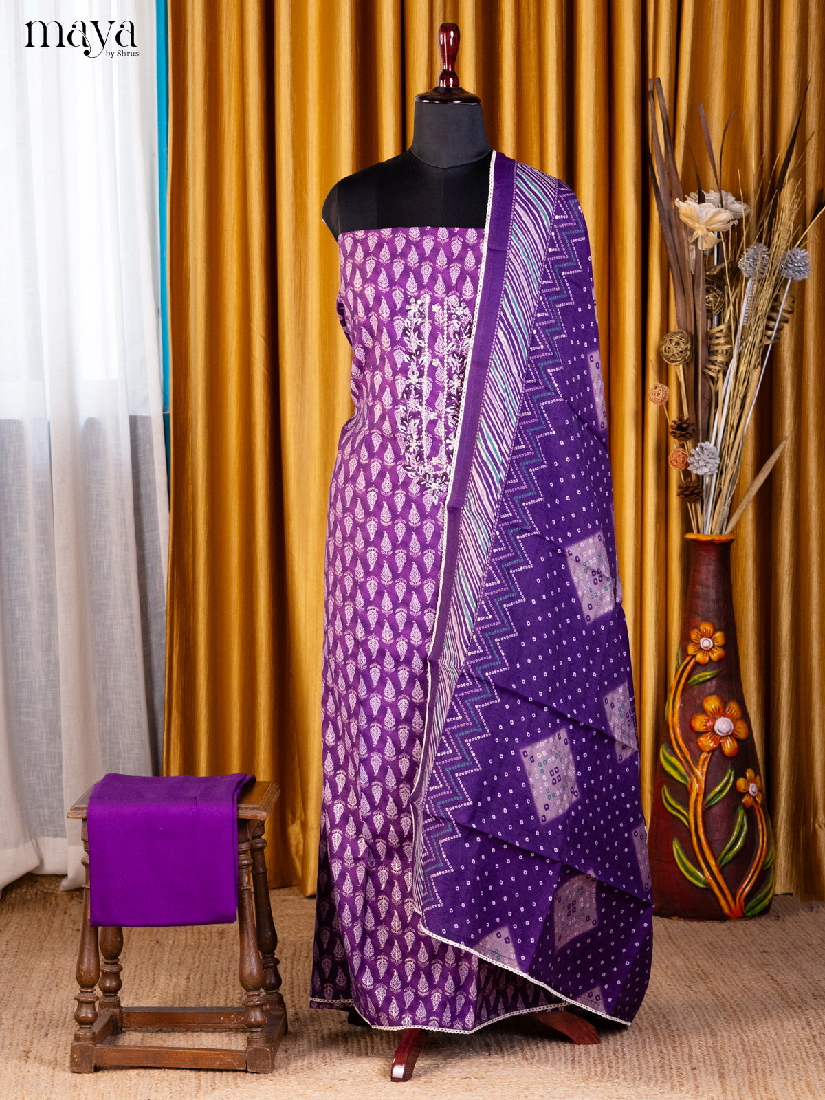 Violet - Cotton salwar