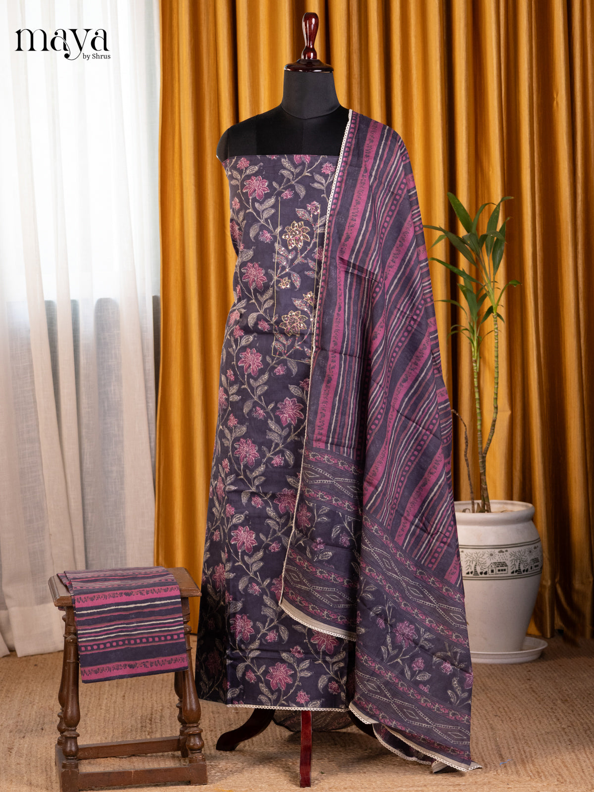 Violet - Cotton salwar