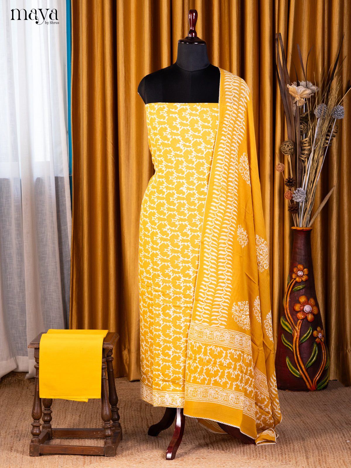 Yellow - Cotton salwar