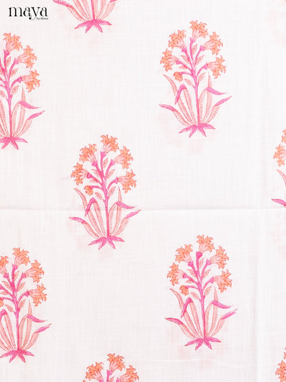 White & Pink - Cotton salwar
