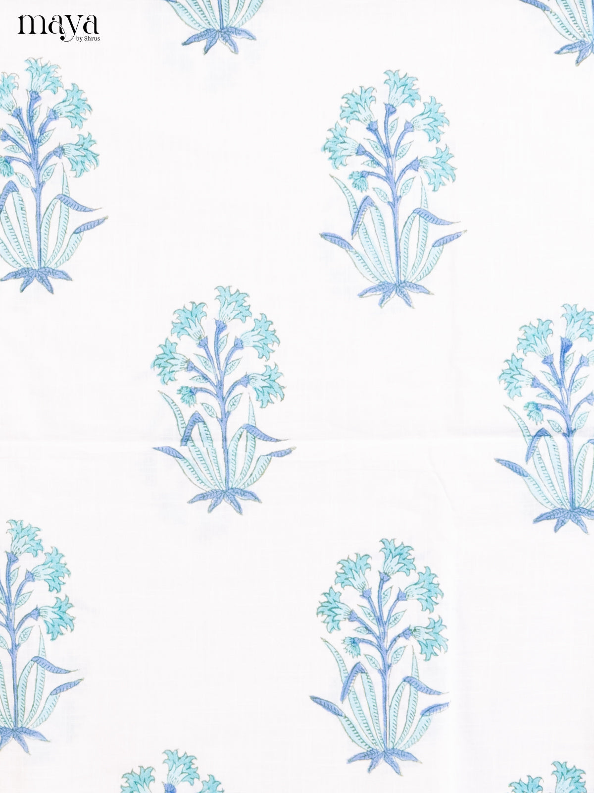 White & Blue - Cotton salwar