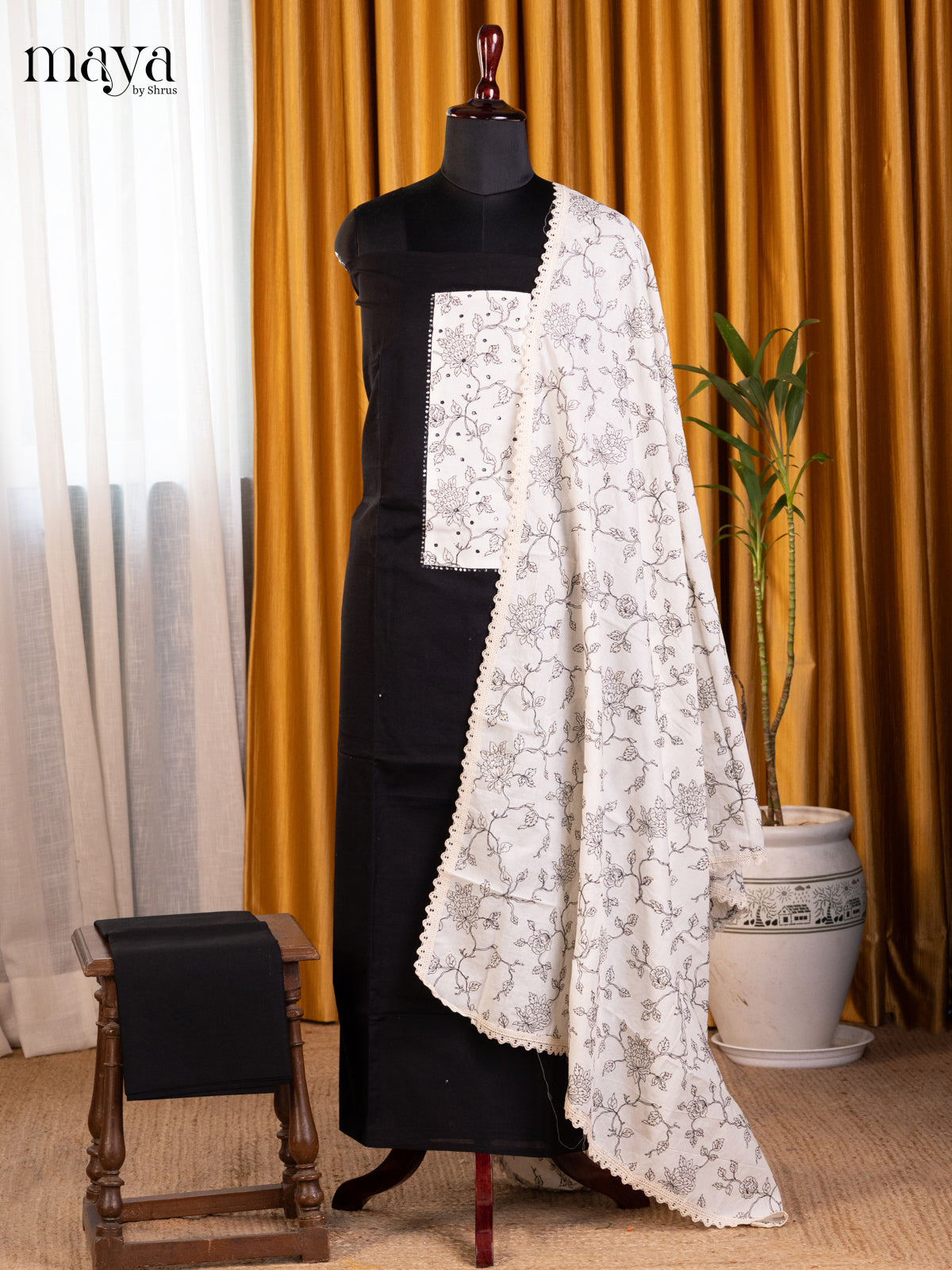 Black & White- Cotton salwar
