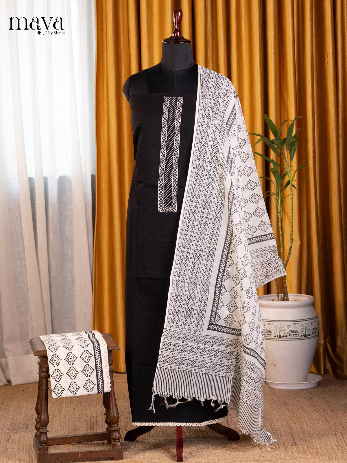 Black & White - Cotton salwar