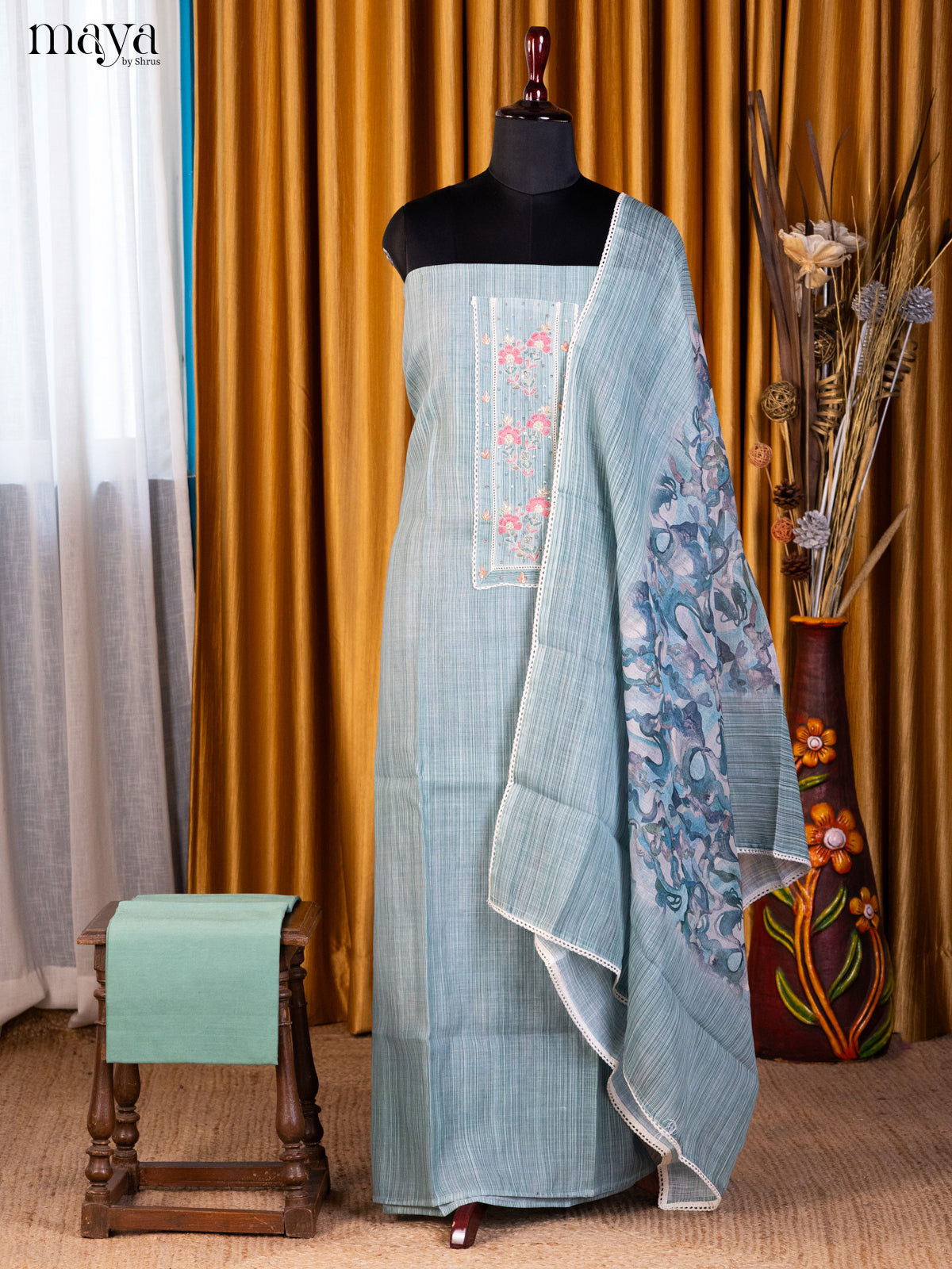 Blue- Cotton salwar