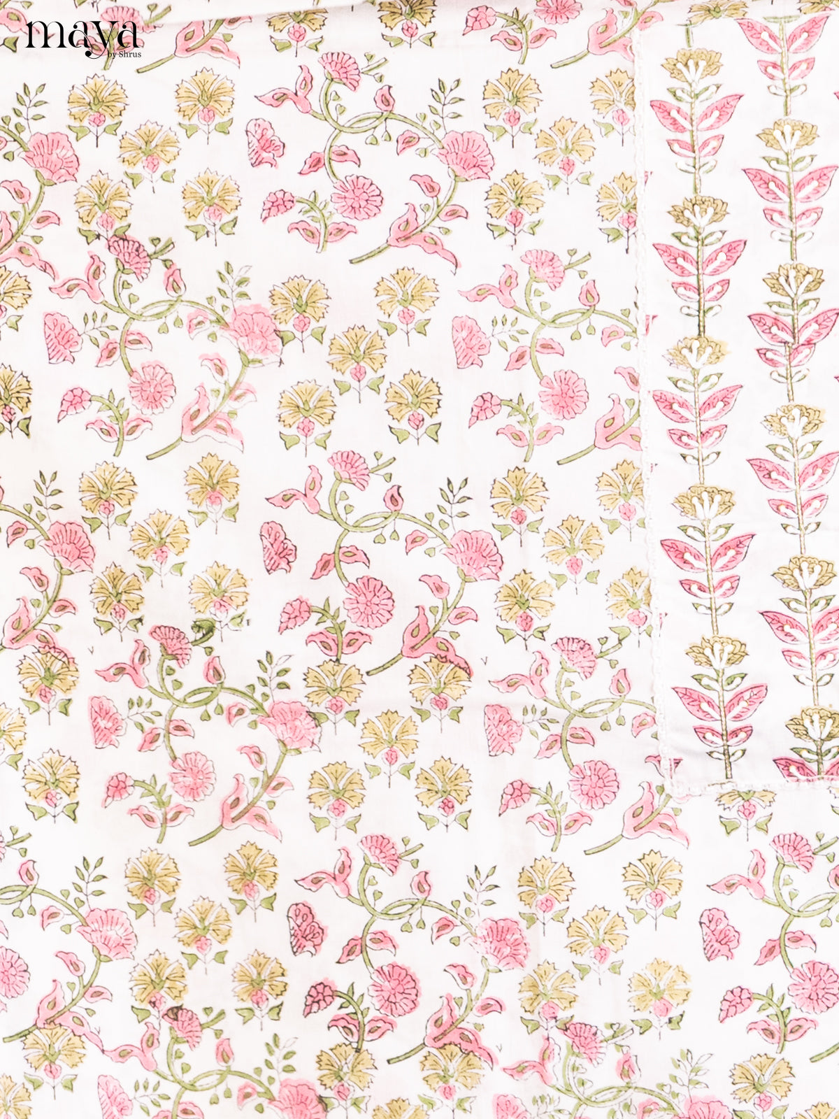White & Pink - Cotton salwar
