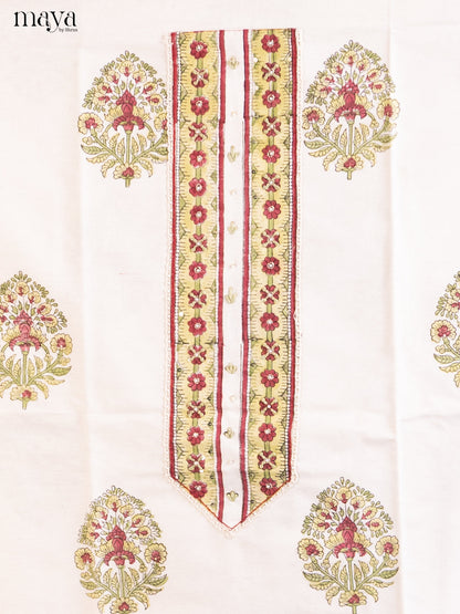 Cream - Cotton salwar
