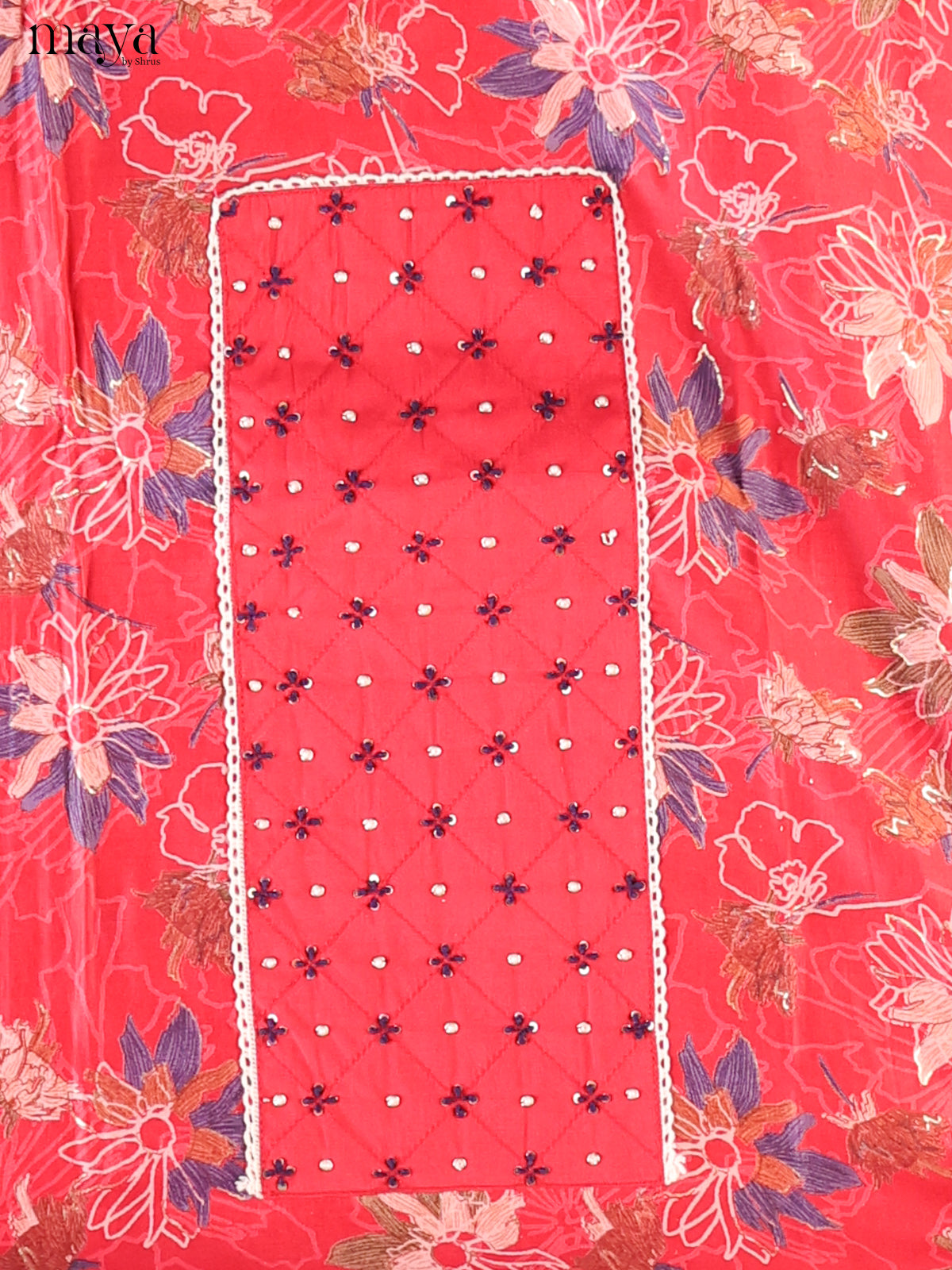 Red - Cotton salwar