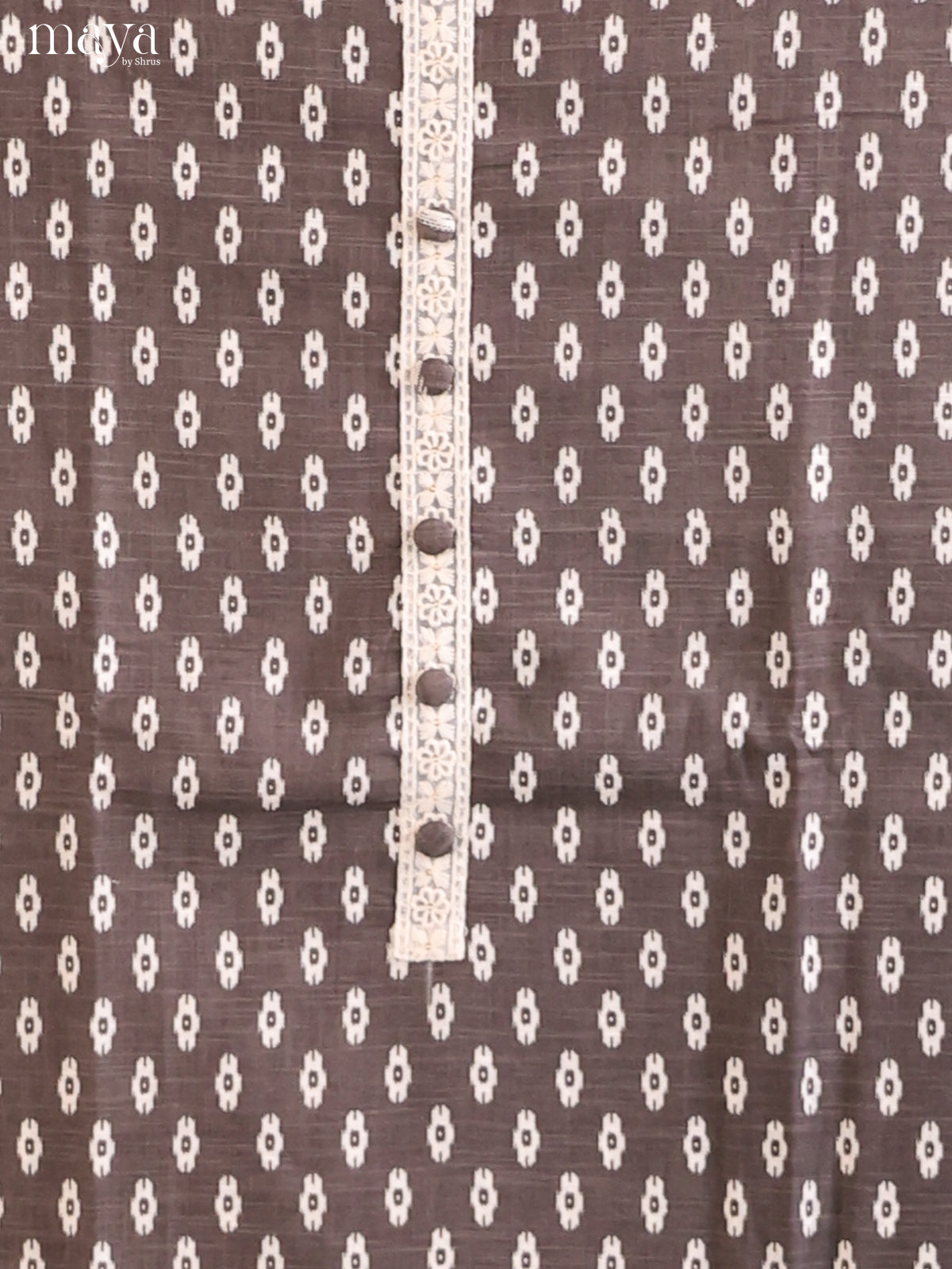 Grey & Cream- Cotton salwar