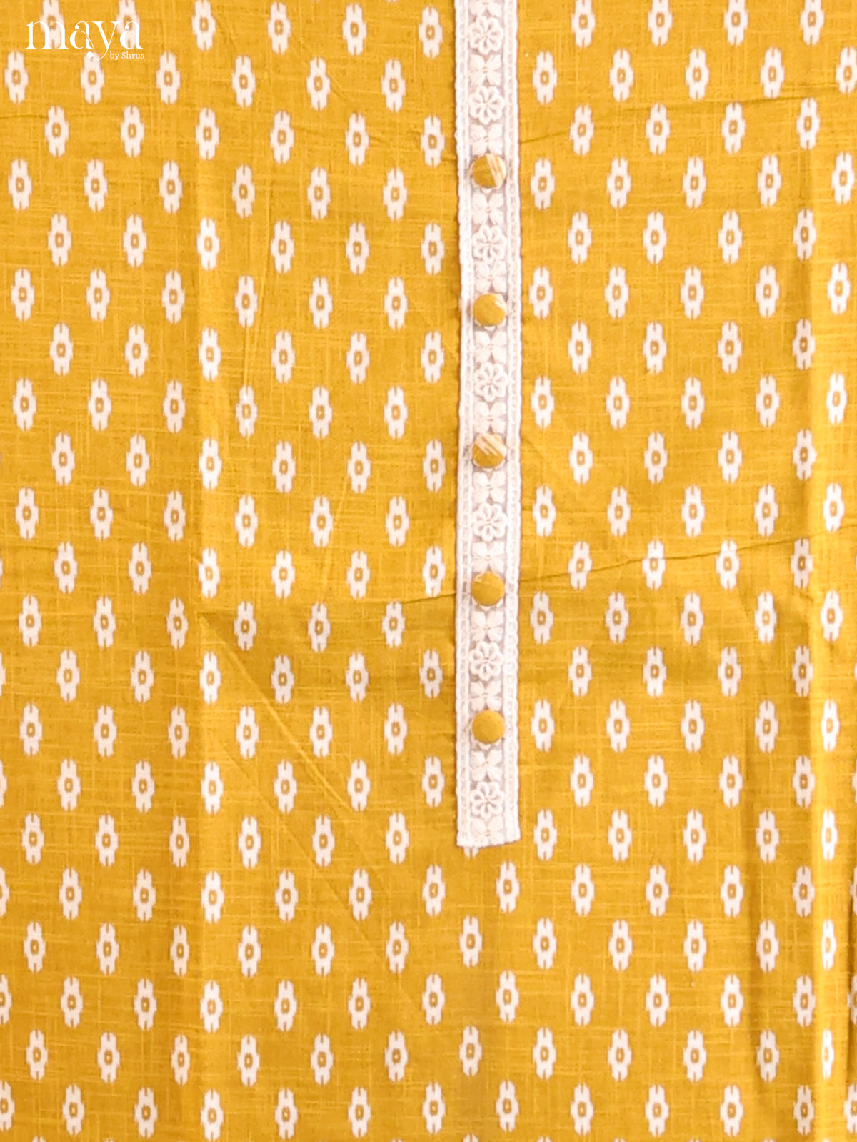 Mustard & Cream- Cotton salwar