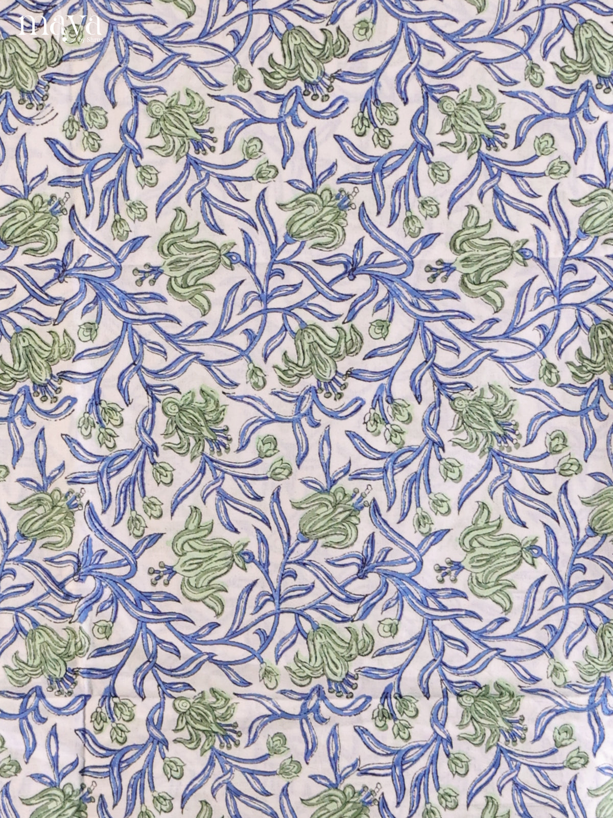 White & Blue - Cotton salwar