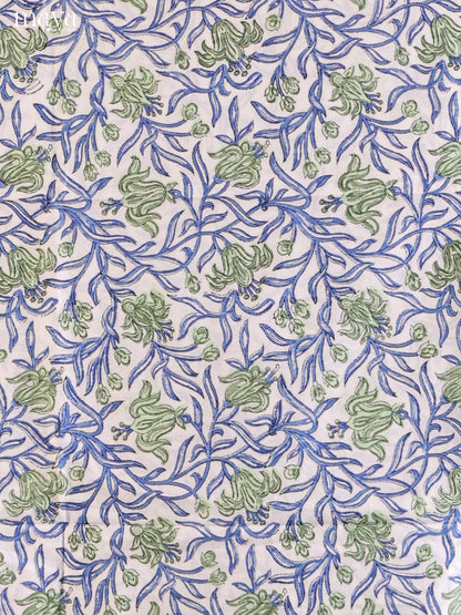 White & Blue - Cotton salwar