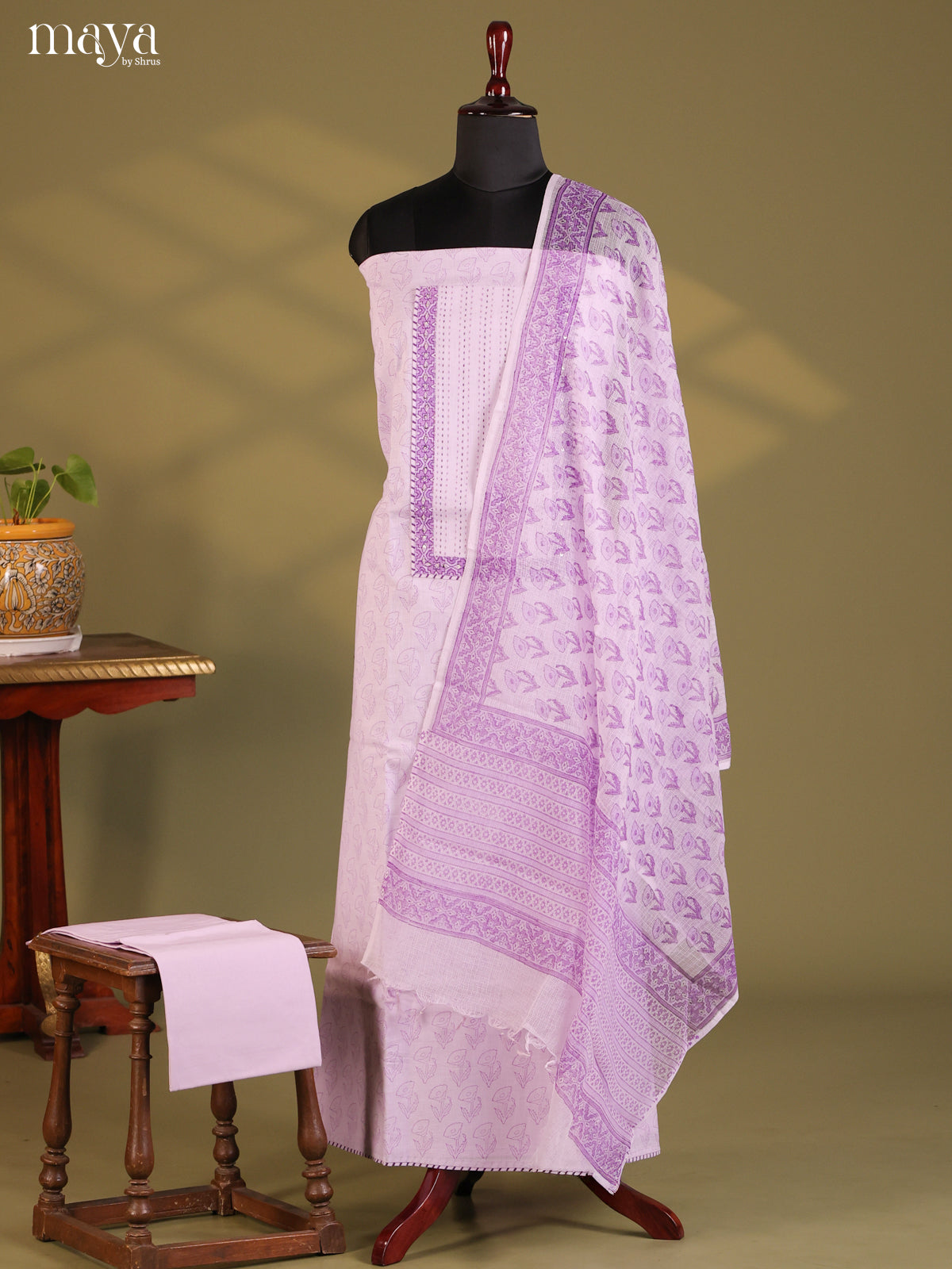 Lavender- Cotton salwar