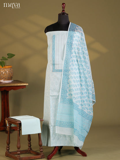Ice Blue - Cotton salwar