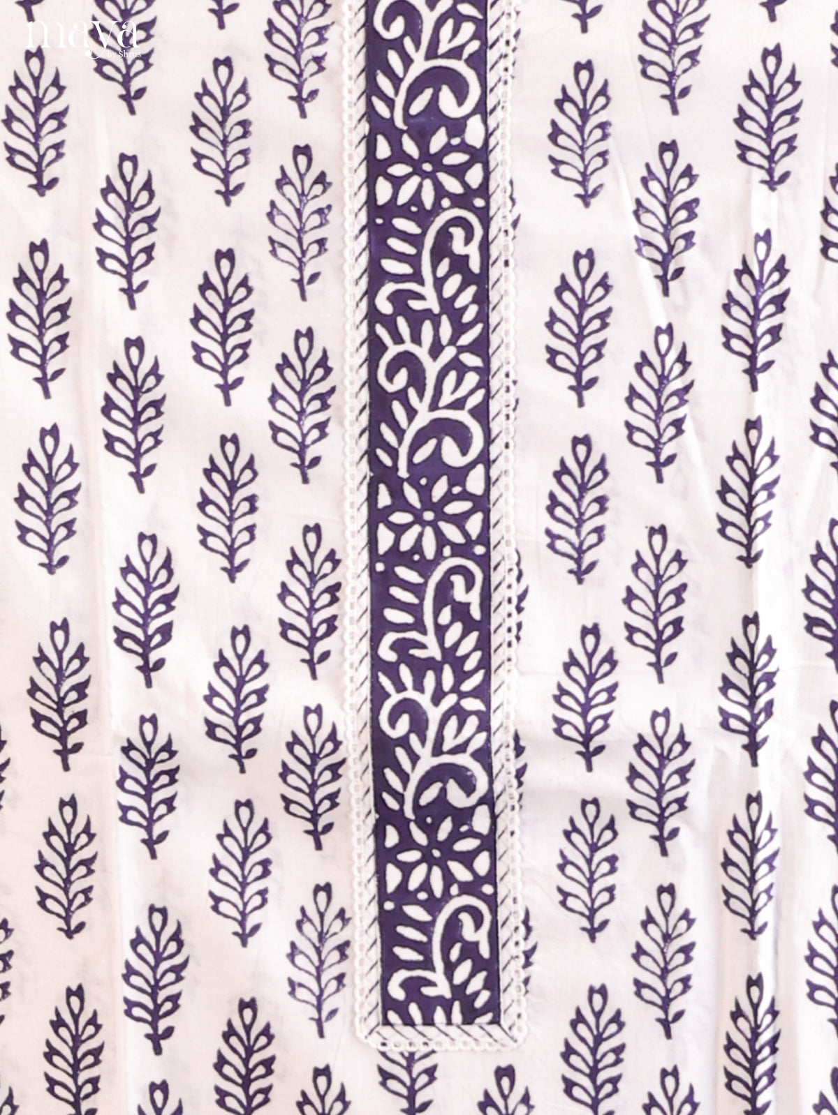 White with Blue - Cotton salwar