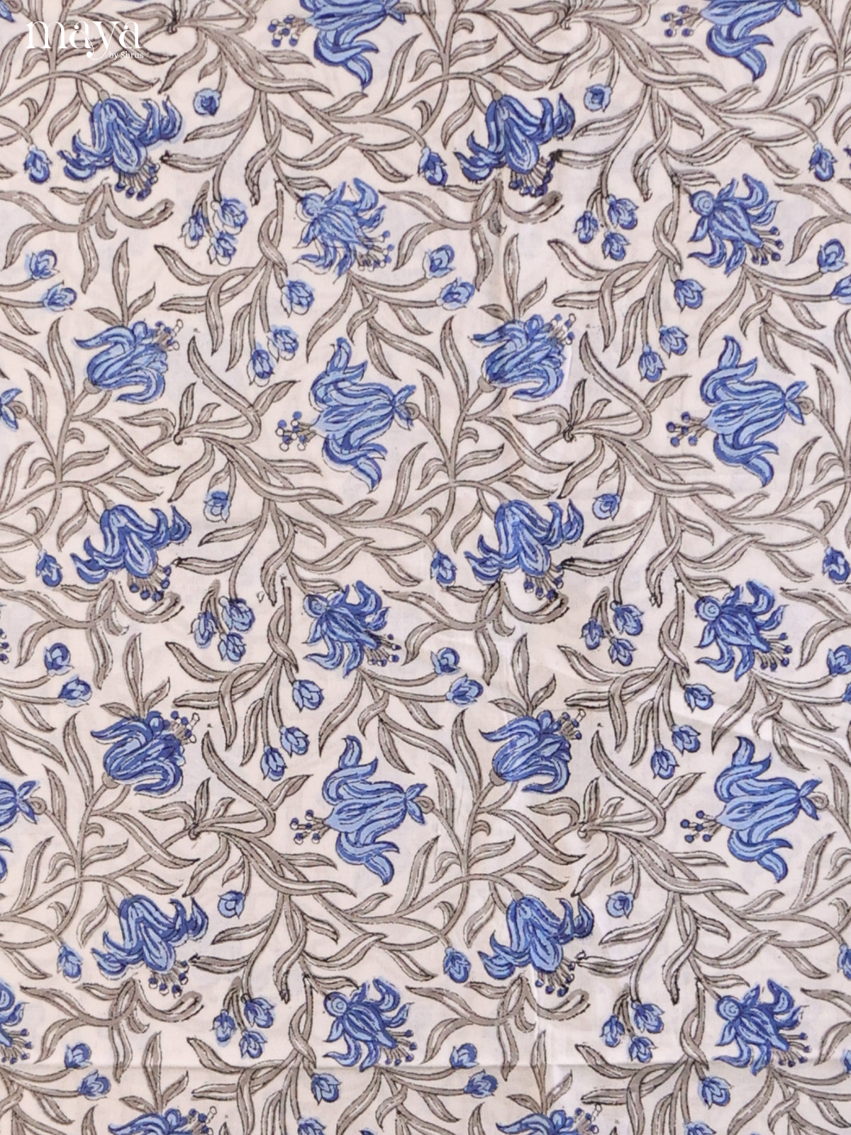 White & Blue - Cotton salwar