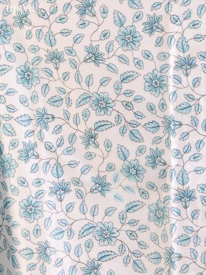 White & Blue - Cotton salwar
