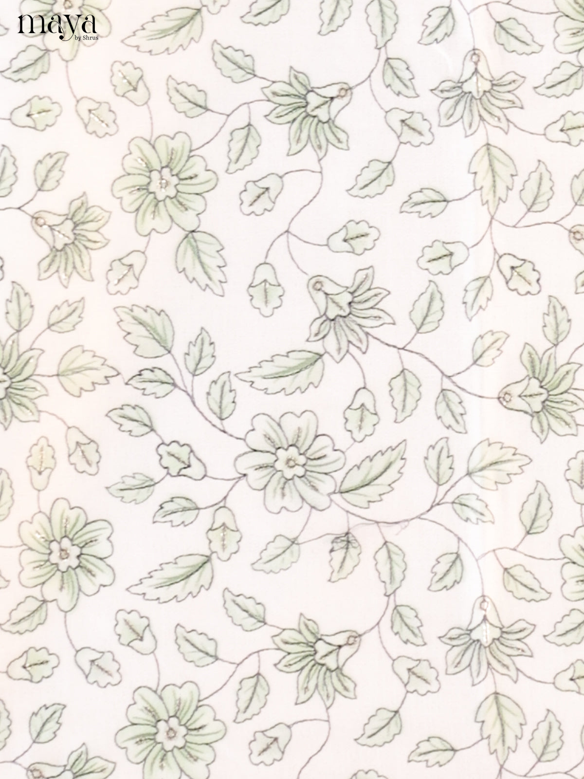 White & Green - Cotton salwar