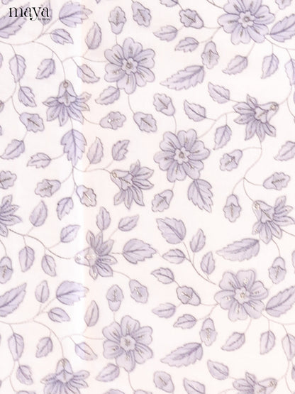 White & Lavender - Cotton salwar